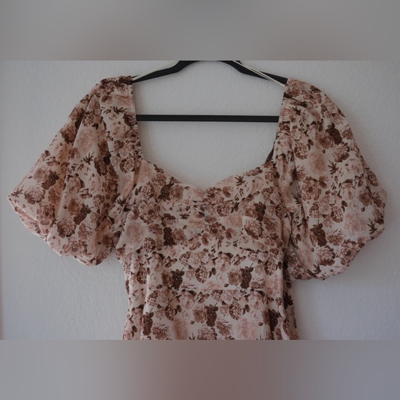 English Factory Linen Floral Maxi Dress medium - Picture 6 of 8